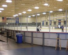 Hockey Practice Taking Place at Pavilion