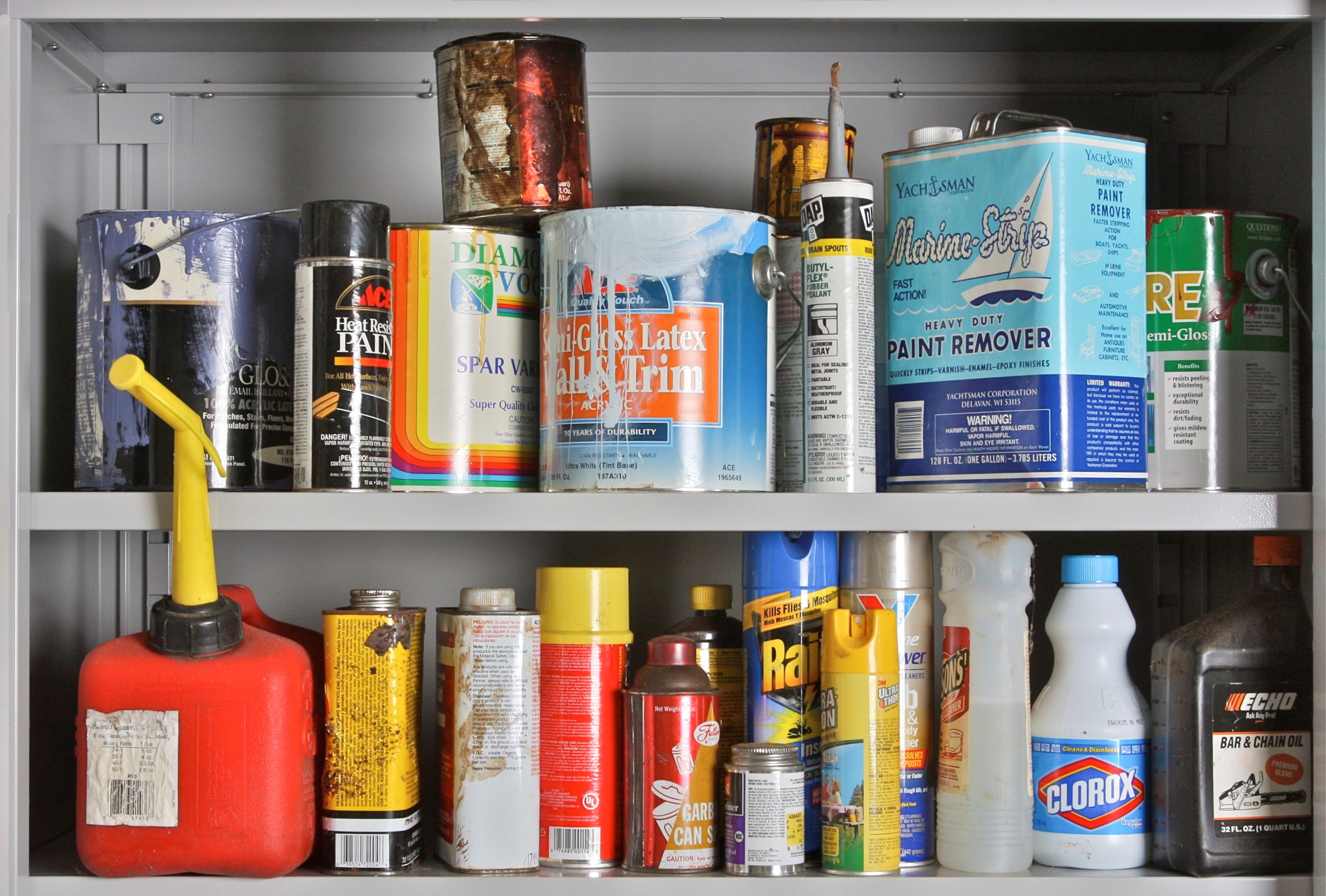 Household Hazardous Waste Shelf