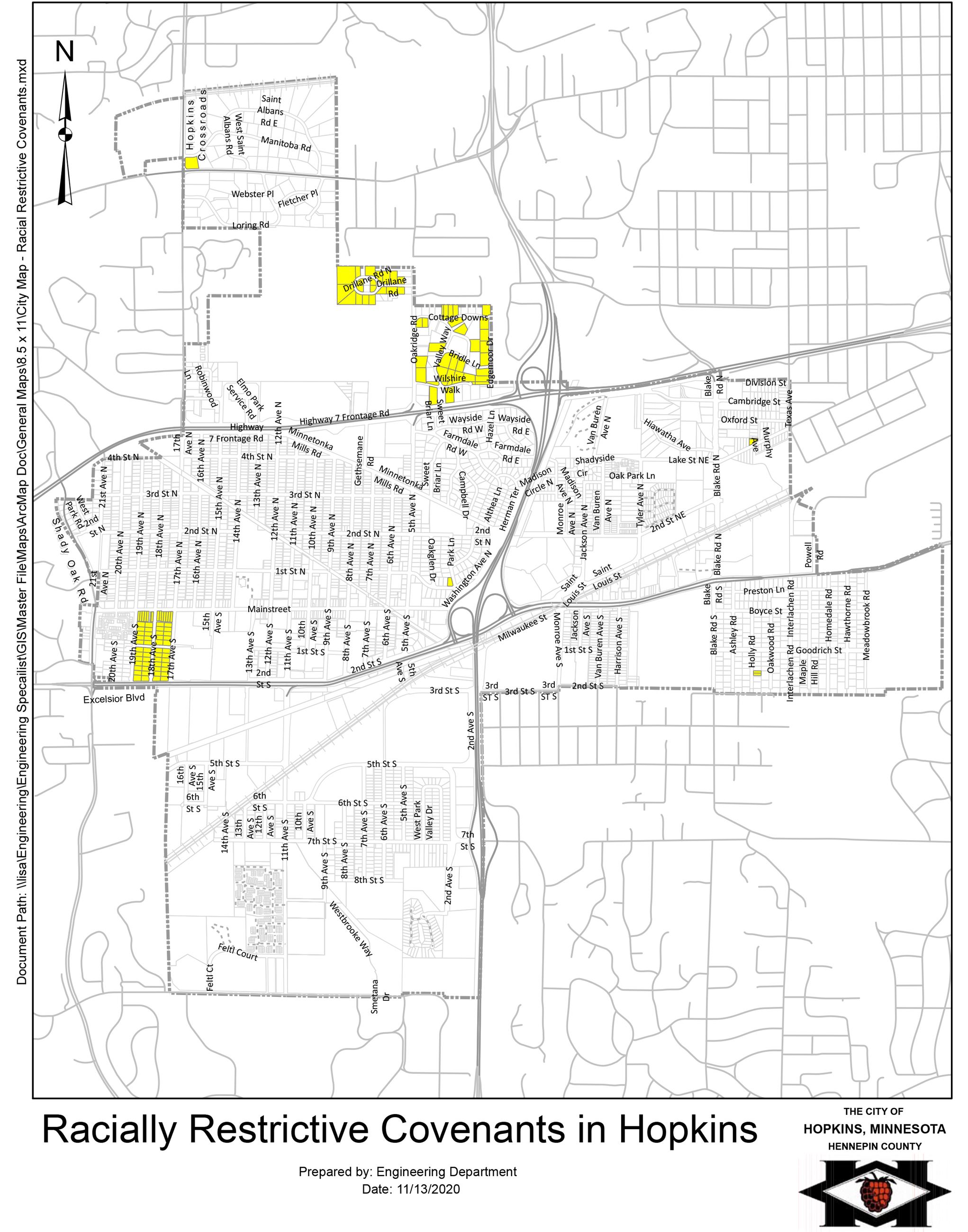 City Map - Racially Restrictive Covenants